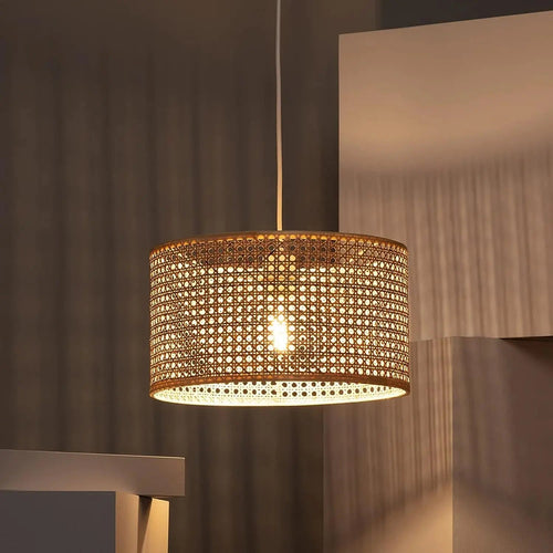 Handwoven Rattan Pendant Lamp by Akway Artisans
