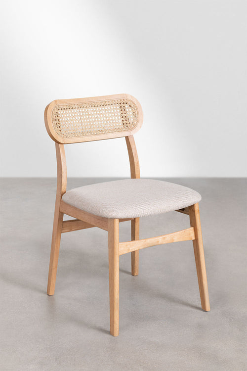Rattan vs solid wood dining furniture compared - cane dining chairs India