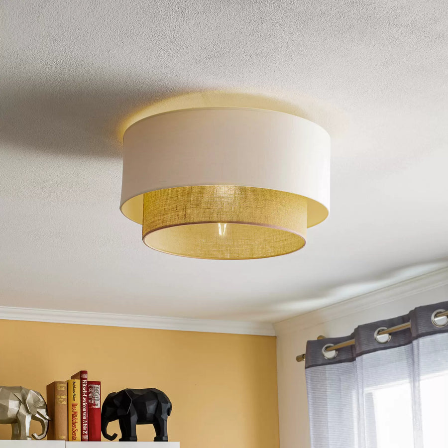 Jute Ceiling Light for Living Room 12 Inch - Kala by Akway