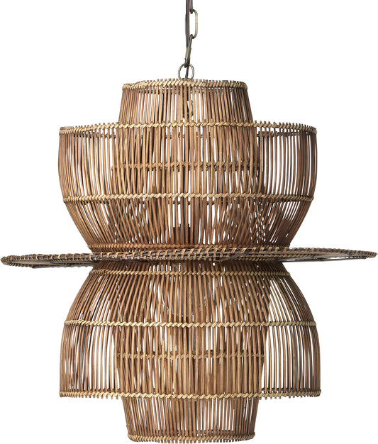 Rattan Hanging lamp for Living Room | Cane Pendant light | Wicker ceiling light - Riab - Akway Uncategorized (Image 1)