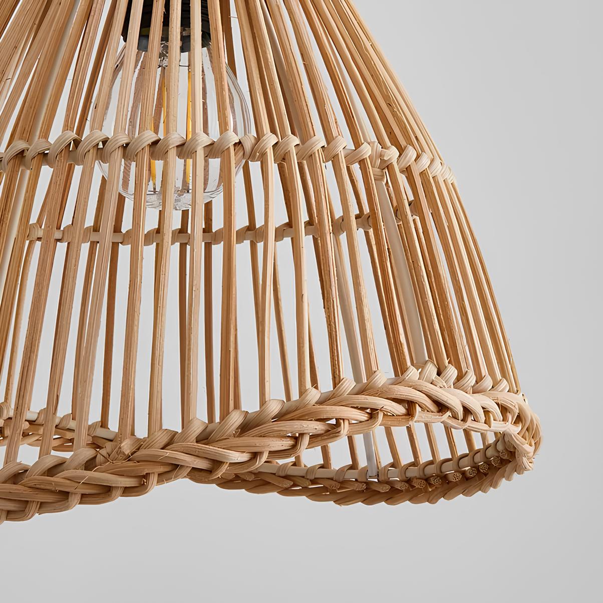 Bamboo Wall lamps For Living Room | Rattan Wall scones | Wicker Wall Lamps | Cane Wall Scones - Krisha - Akway