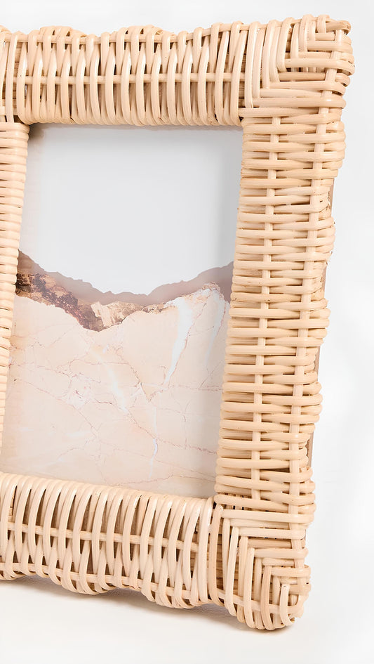 Rattan Photo Frame | Cane Photo Frame | Bamboo Photo Frame - Kashvi - Akway Uncategorized (Image 1)