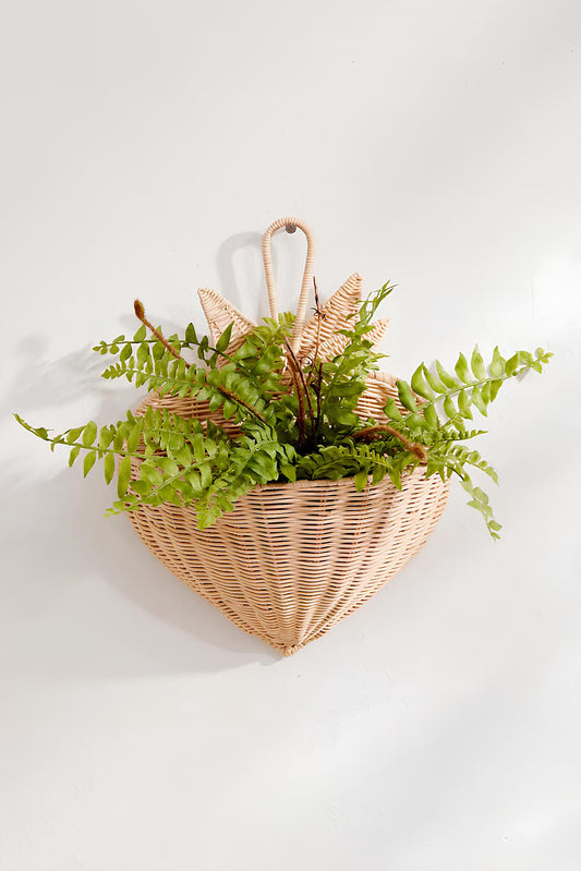 Rattan Wall  Plant Pots | Cane Wall Flower Pots | Bamboo Wall Planters - Larisa - Akway