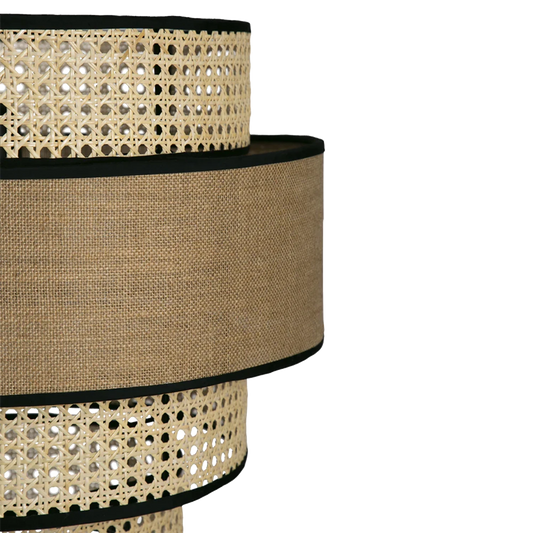 Bamboo Pendant Light for Living Room 12 Inch - Aryaman by Akway