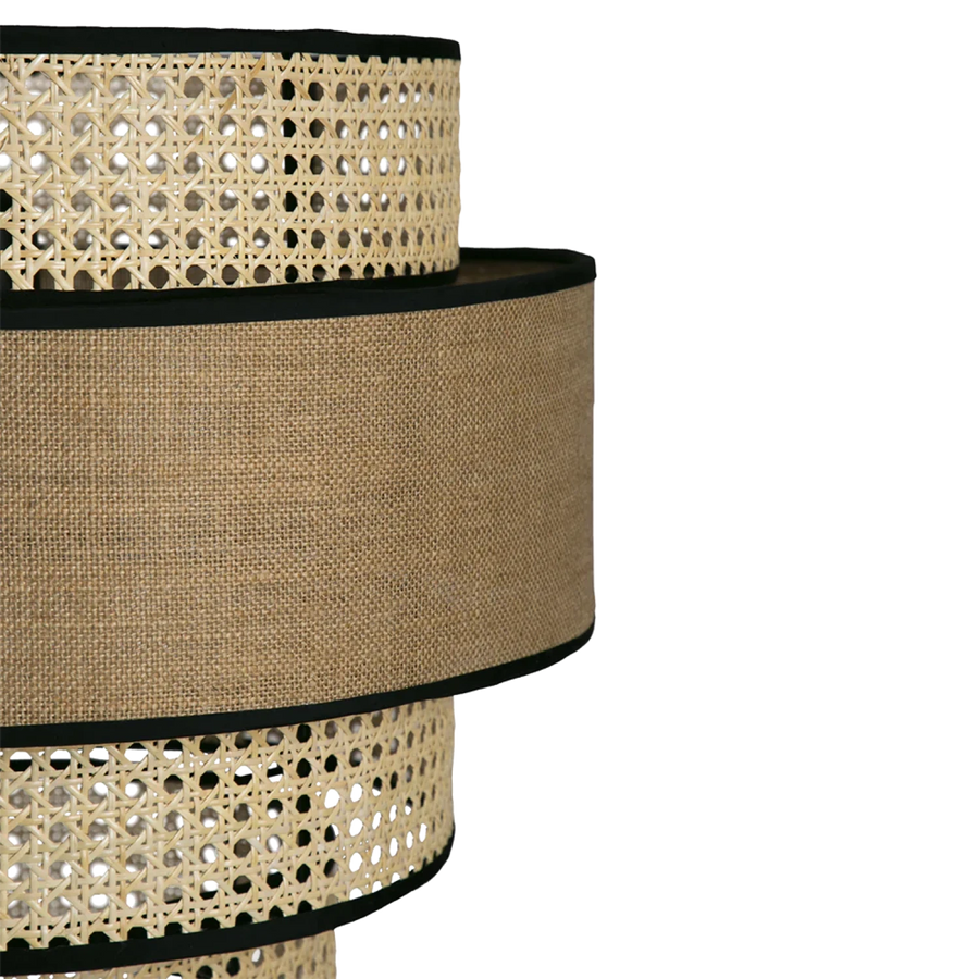 Bamboo Pendant Light for Living Room 12 Inch - Aryaman by Akway