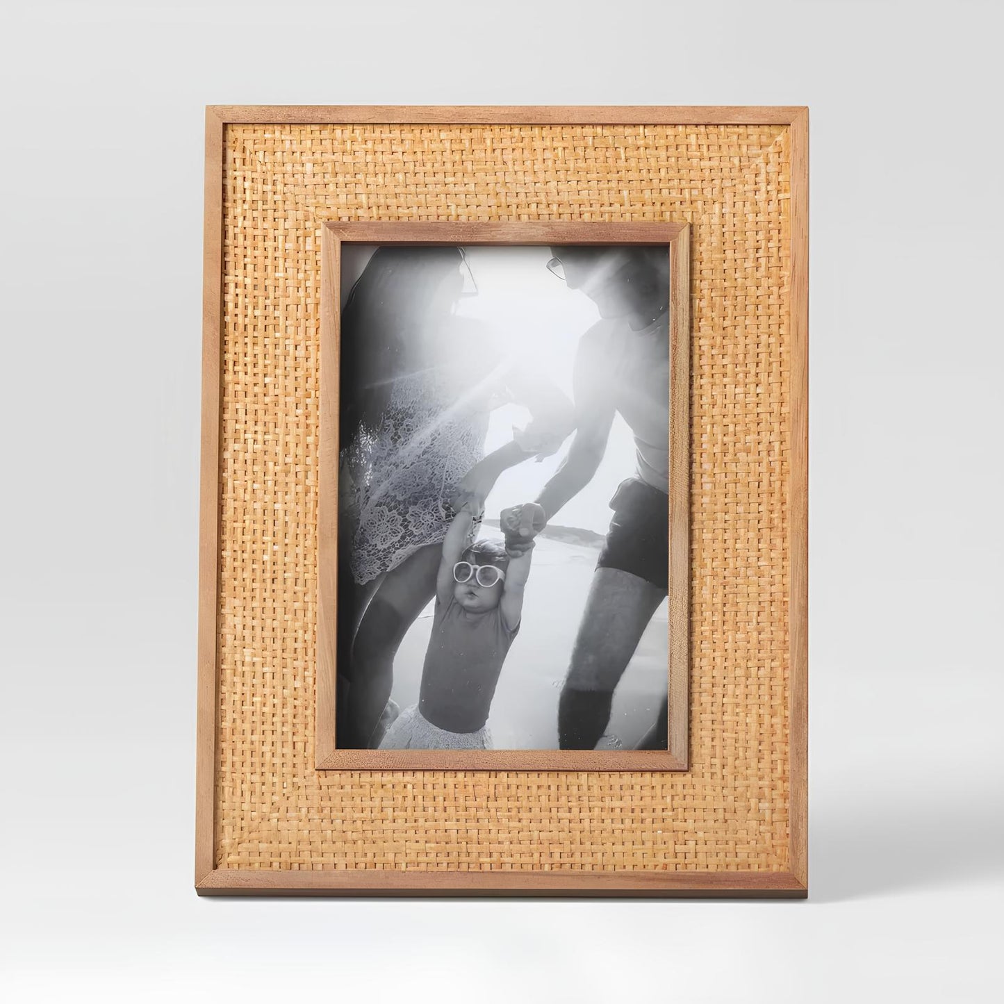 Rattan Photo Frame | Cane Photo Frame | Bamboo Photo Frame - Navya - Akway