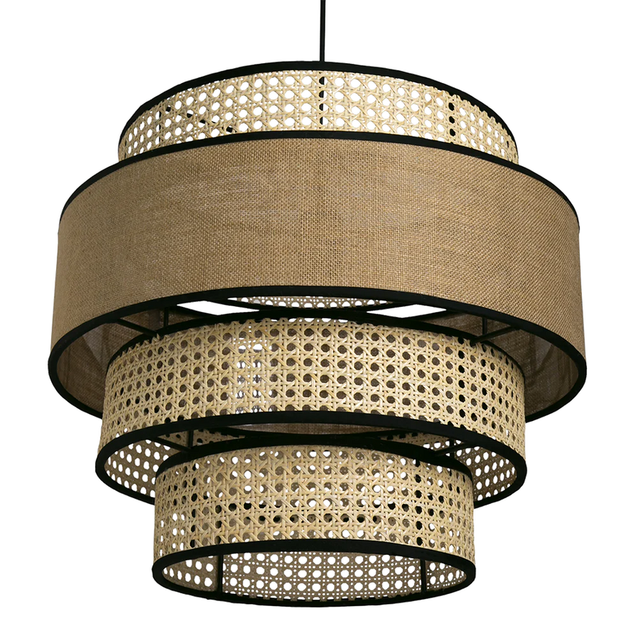 Bamboo Pendant Light for Living Room 12 Inch - Aryaman by Akway