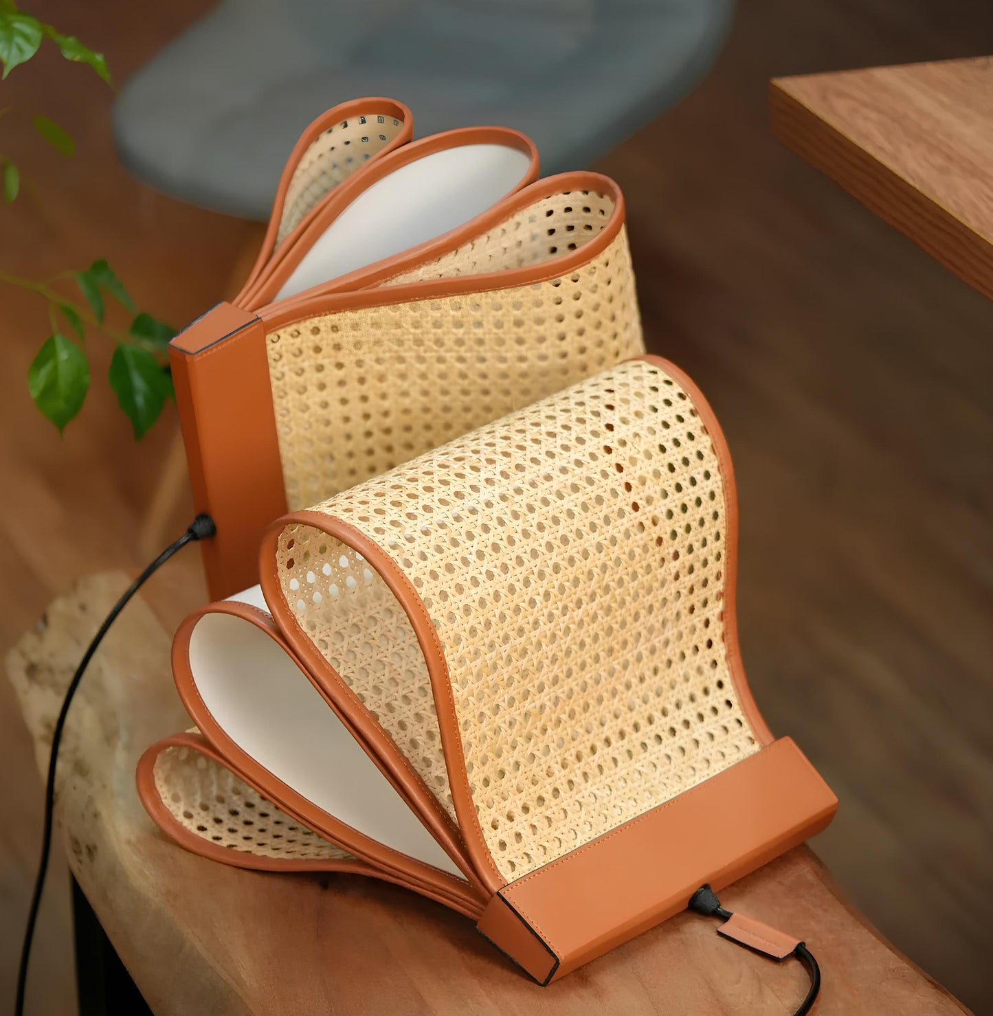 Rattan Hanging lamp for Living Room | Cane Pendant light | Wicker ceiling light - pixie - Akway Lighting -> Pendant Lamp (Ima