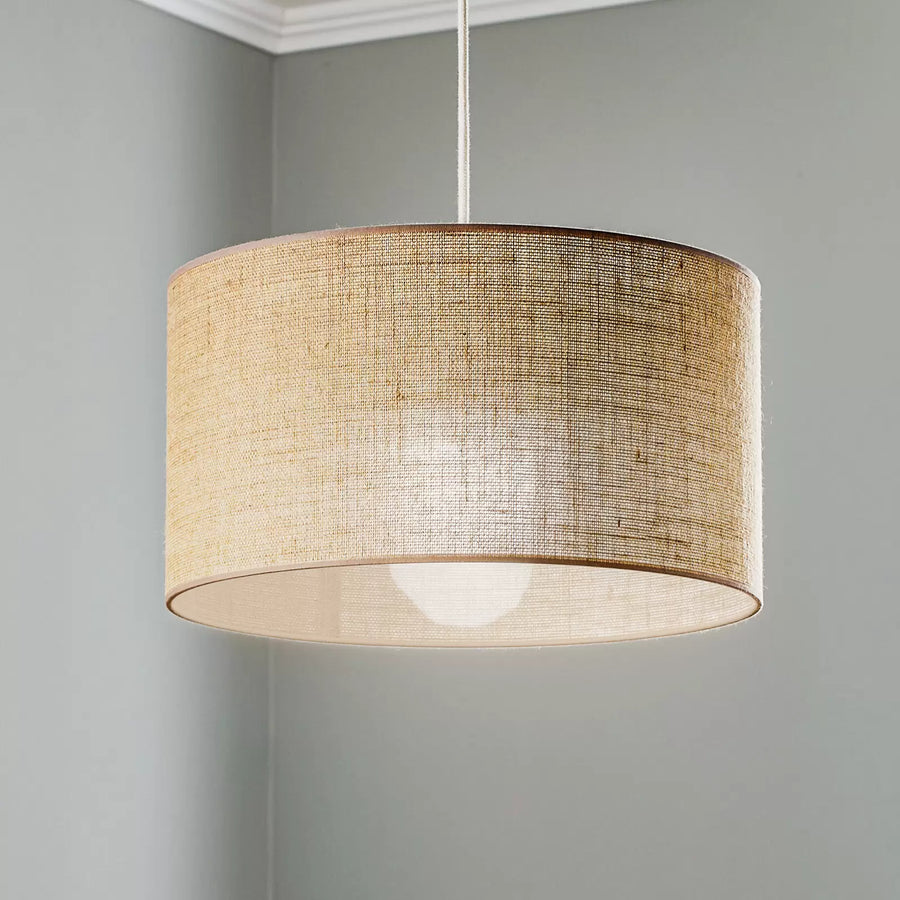 Jute Pendant Light for Living Room 12 Inch - Jasmit by Akway
