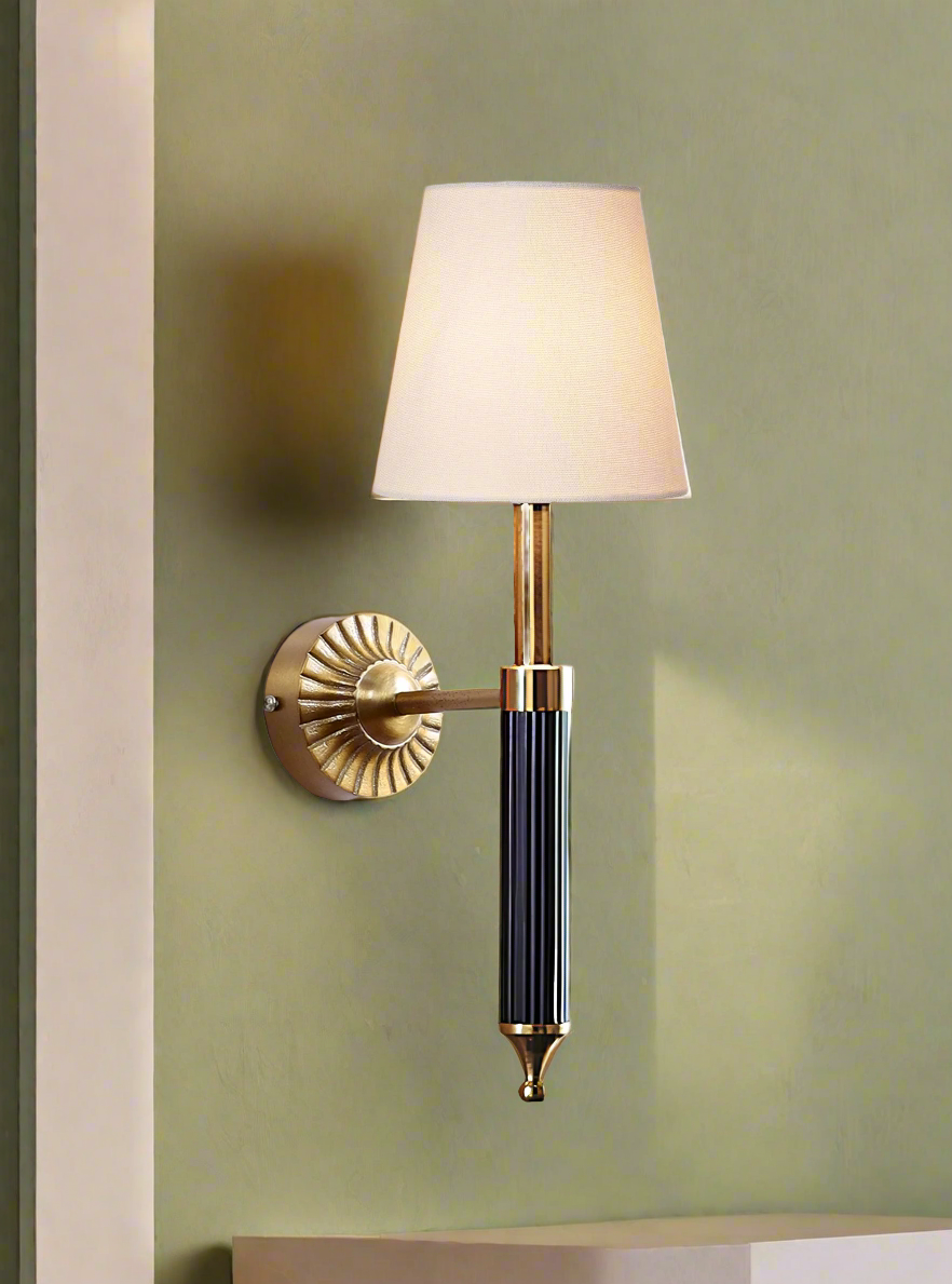 Modern Wall Lamp For Living Room | Art Deco Wall Sconce - Nitara - Akway Lighting > Wall Lamps & Sconces (Image 6)