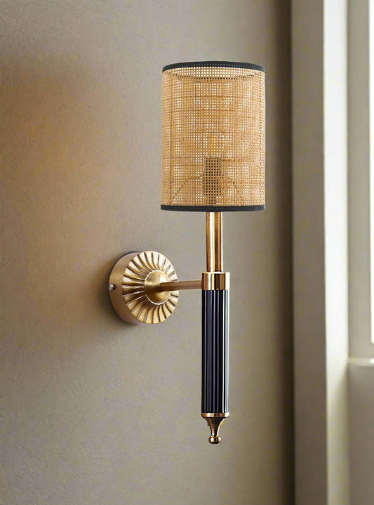 Bamboo Wall Lamp For Living Room | Rattan Wall Lamp - Nilima - Image 1