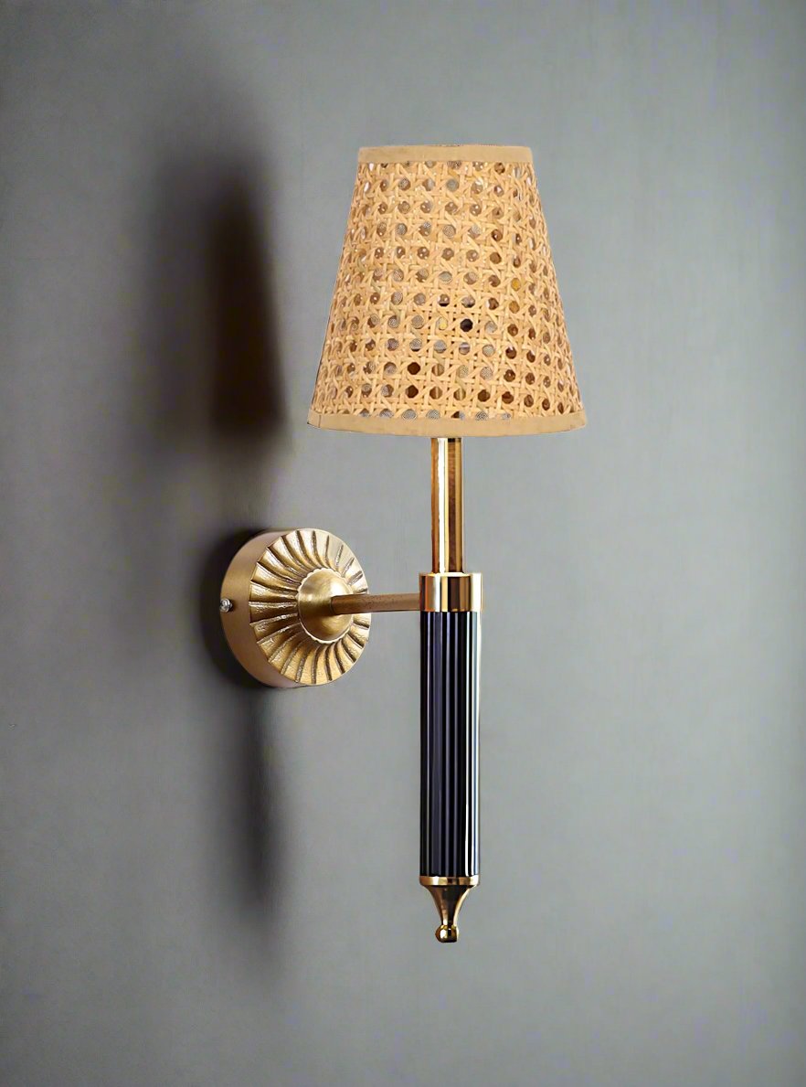 Bamboo Wall Lamp For Living Room | Rattan Wall Light - Oeshi - Akway Lighting > Wall Lamps & Sconces (Image 1)