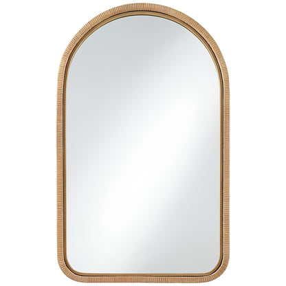 Bamboo Wall Mirror for living room | Cane Wall Mirror | Rattan Mirror - Ananya - Akway