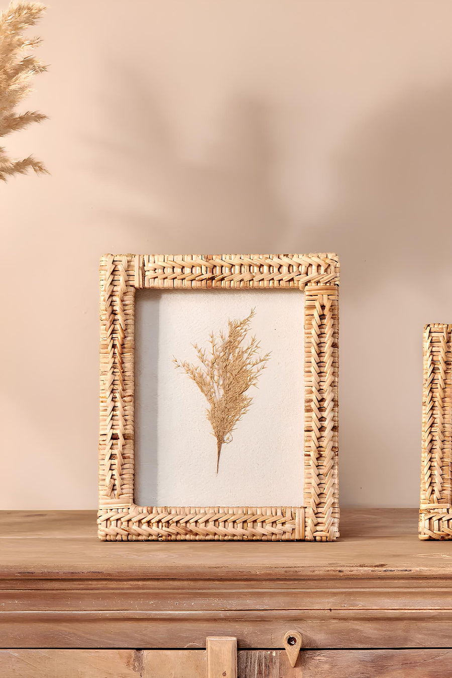 Rattan Photo Frame | Cane Photo Frame | Bamboo Photo Frame - Anala - Akway Uncategorized (Image 2)