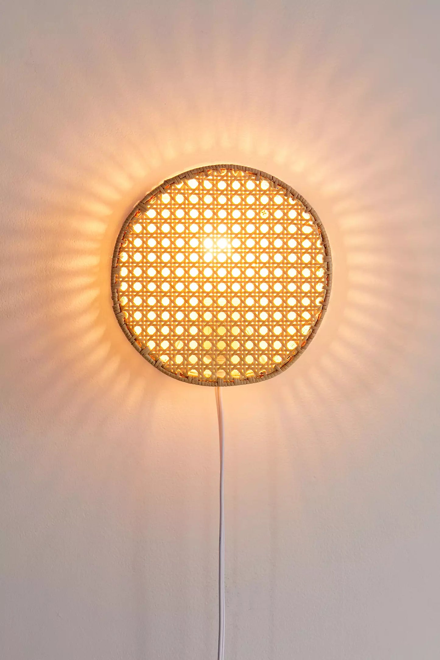 Bamboo Wall lamps For Living Room | Rattan Wall scones | Wicker Wall Lamps | Cane Wall Lamps - Adah - Akway Lighting > Wall L