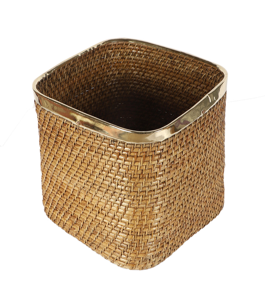 Rattan Planter | Cane Laundry Bin | Bamboo toy Storage - Shanaya by Akway
