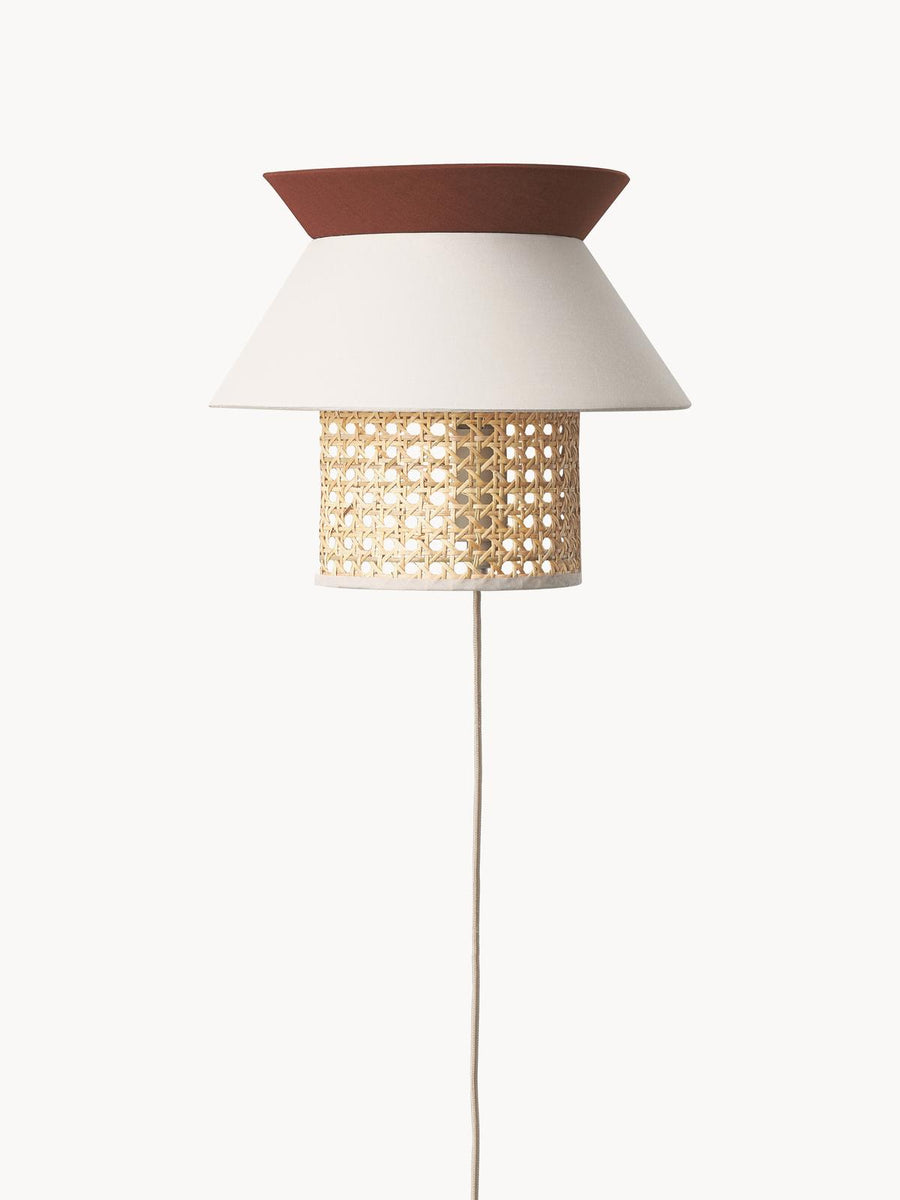 Bamboo Wall lamps For Living Room | Rattan Wall scones | Wicker Wall Lamps | Cane Wall Scones - Artha - Akway