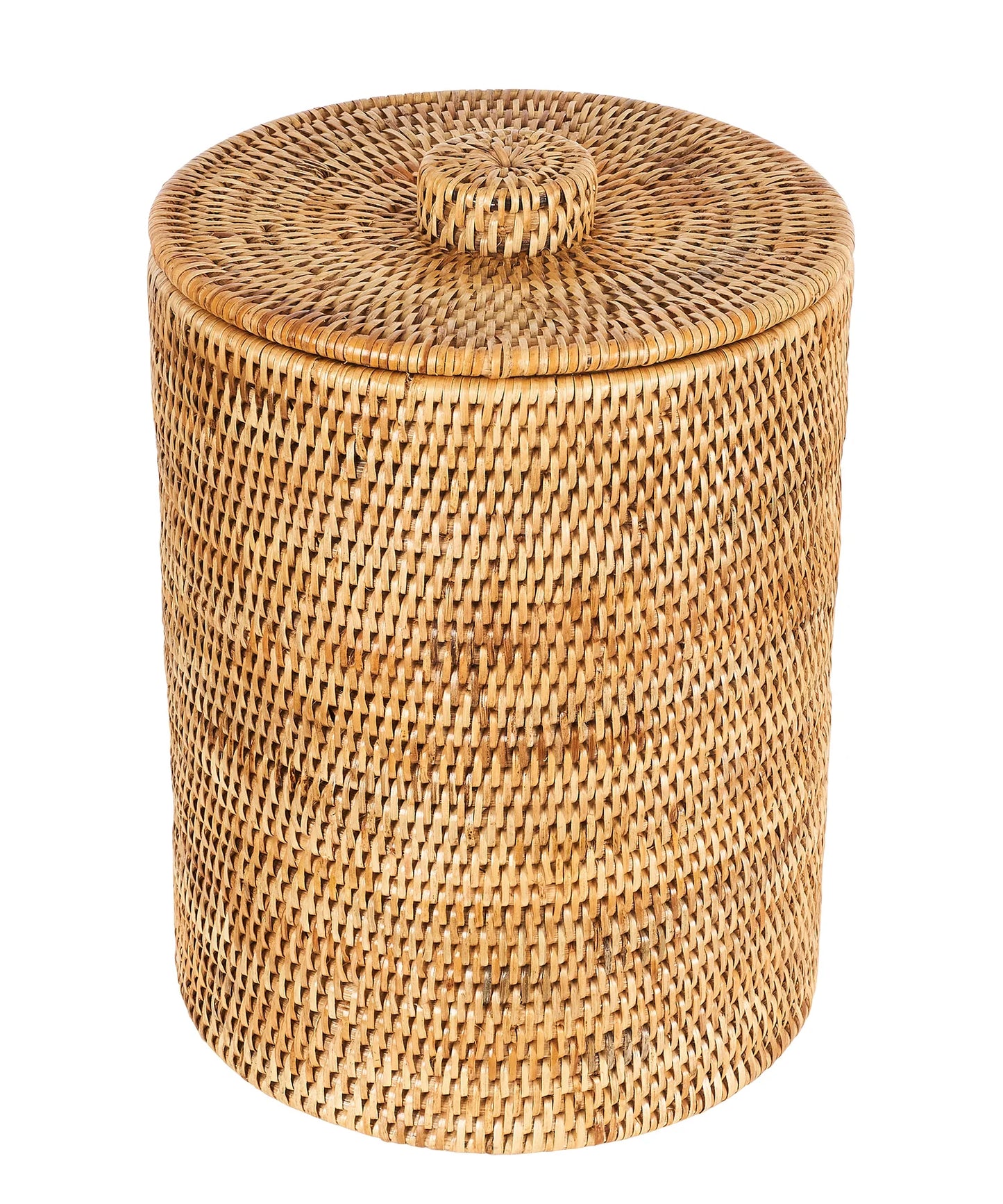 Rattan Laundry Basket | wicker basket with lid | Bamboo toy Storage basket - Akanksh - Akway