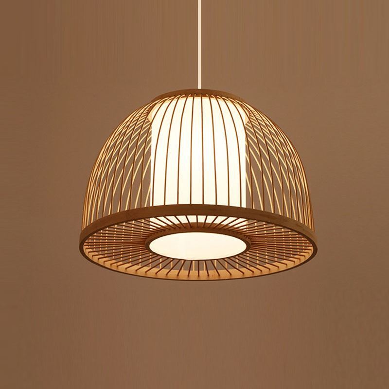 Rattan Hanging lamp for Living Room | Cane Pendant light | Wicker ceiling light - Ley