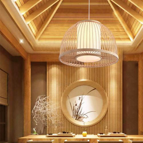Rattan Hanging lamp for Living Room | Cane Pendant light | Wicker ceiling light - Ley