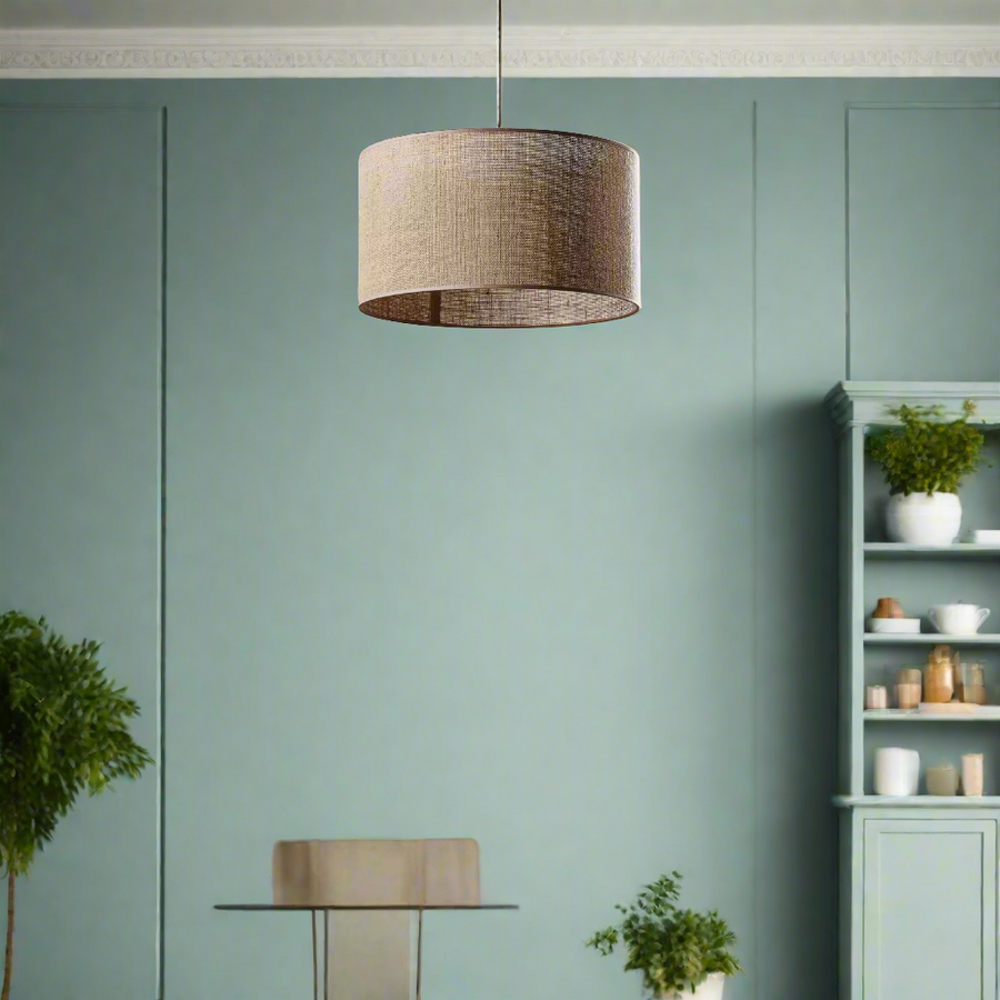 Jute Pendant Light for Living Room 12 Inch - Jasmit by Akway