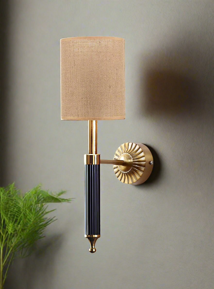 Jute Wall Lamp For Living Room | Jute Wall Light - Ojasvi - Akway Lighting > Wall Lamps & Sconces (Image 6)