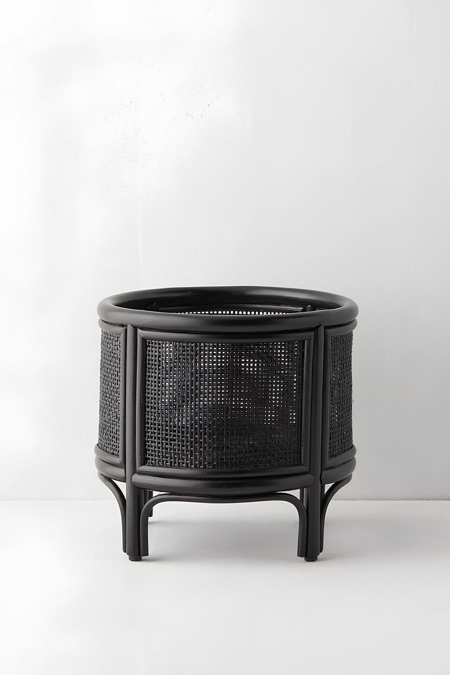 Rattan Plant Pot | Cane Flower Pot with Stand - Adah by Akway