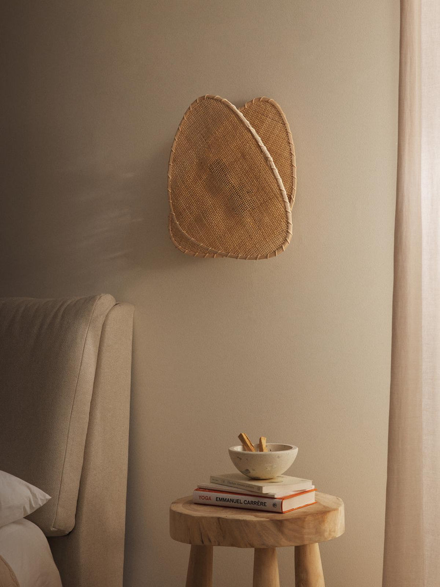 Bamboo Wall lamps For Living Room | Rattan Wall scones | Wicker Wall Lamps | Cane Wall Scones - Diva - Akway Lighting > Wall