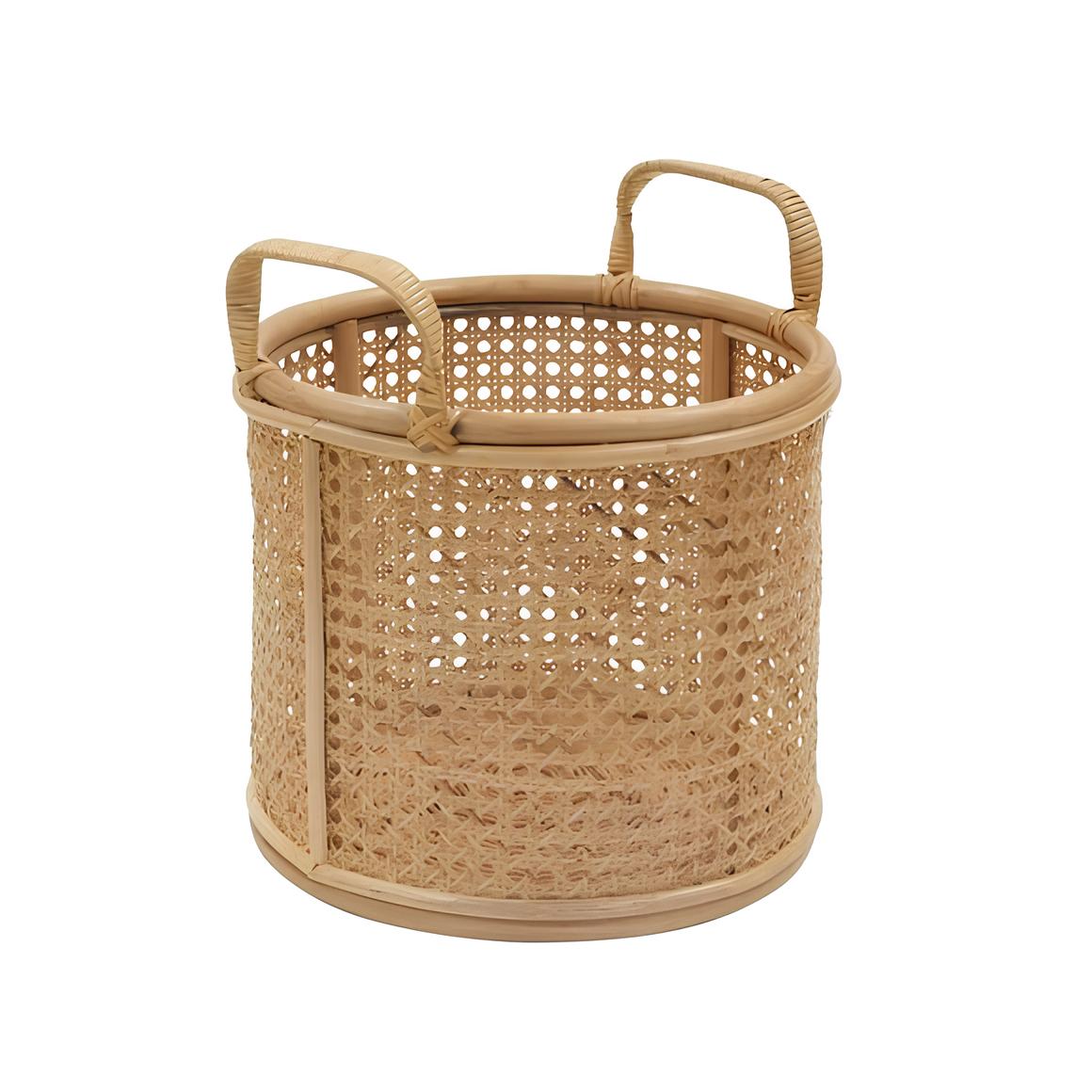 Rattan Planter | Cane Laundry Bin | Bamboo toy Storage - Taara - Akway