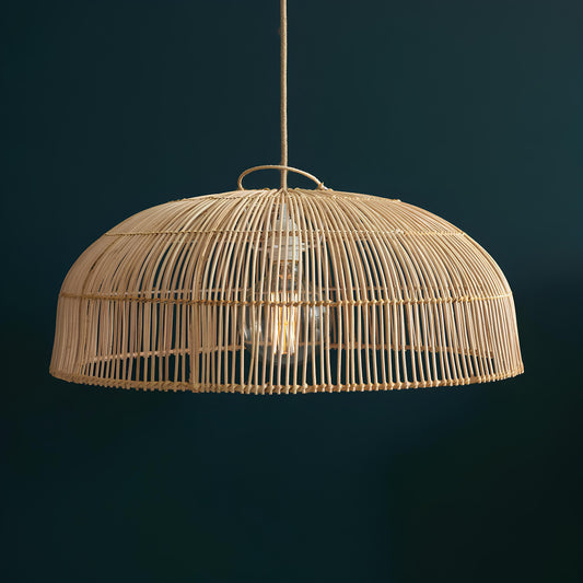 Bamboo Hanging lamp for Living Room | Rattan Pendant light | Cane ceiling light - Anbu - Akway