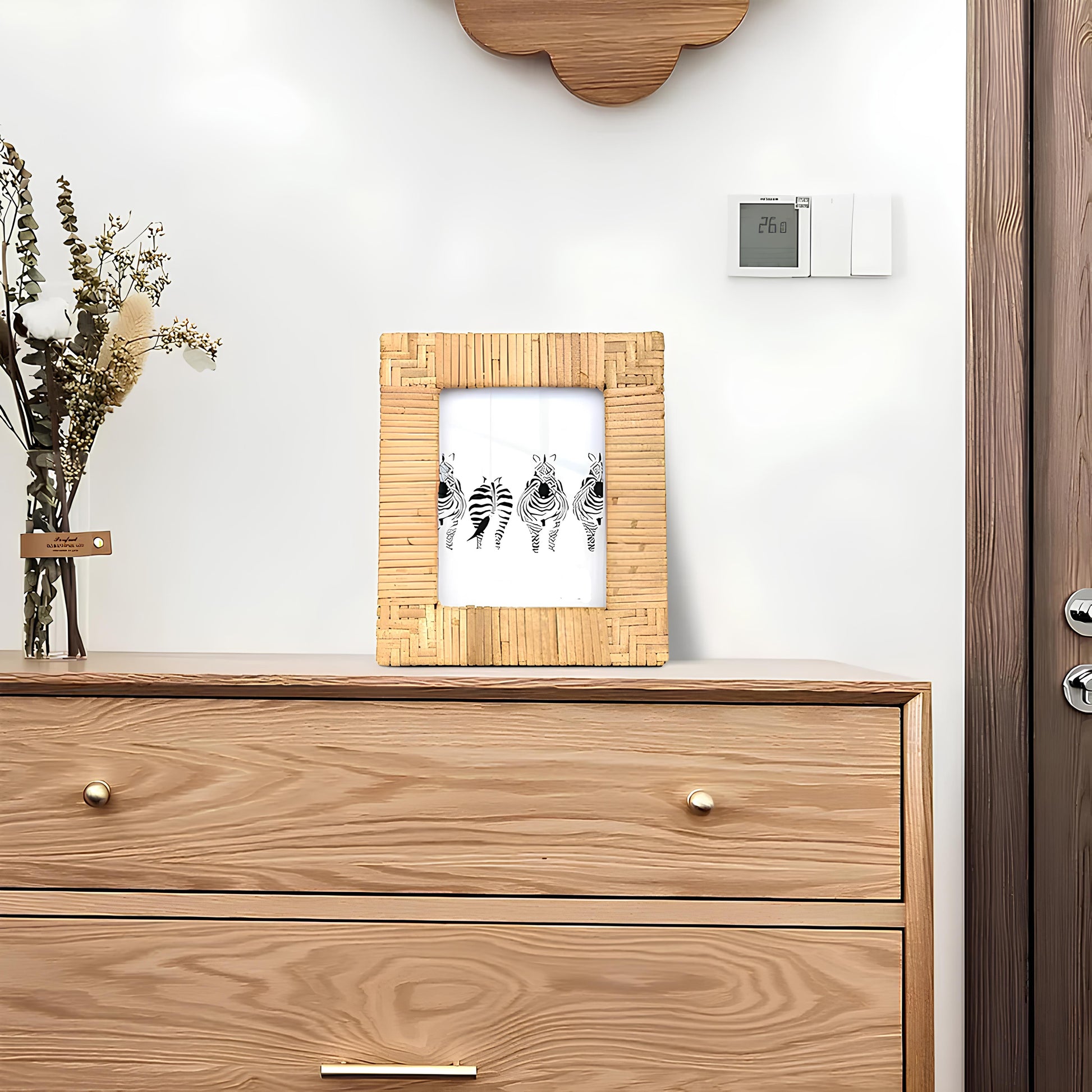 Rattan Photo Frame | Cane Photo Frame | Bamboo Photo Frame - Adah - Akway Uncategorized (Image 2)