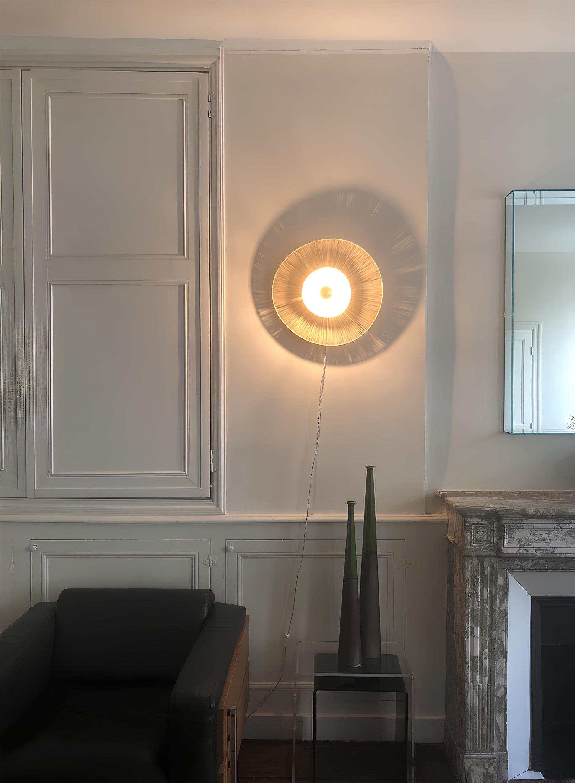 Bamboo Wall lamps For Living Room | Rattan Wall scones | Wicker Wall Lamps | Cane Wall Scones - Ishana - Akway Lighting > Wal