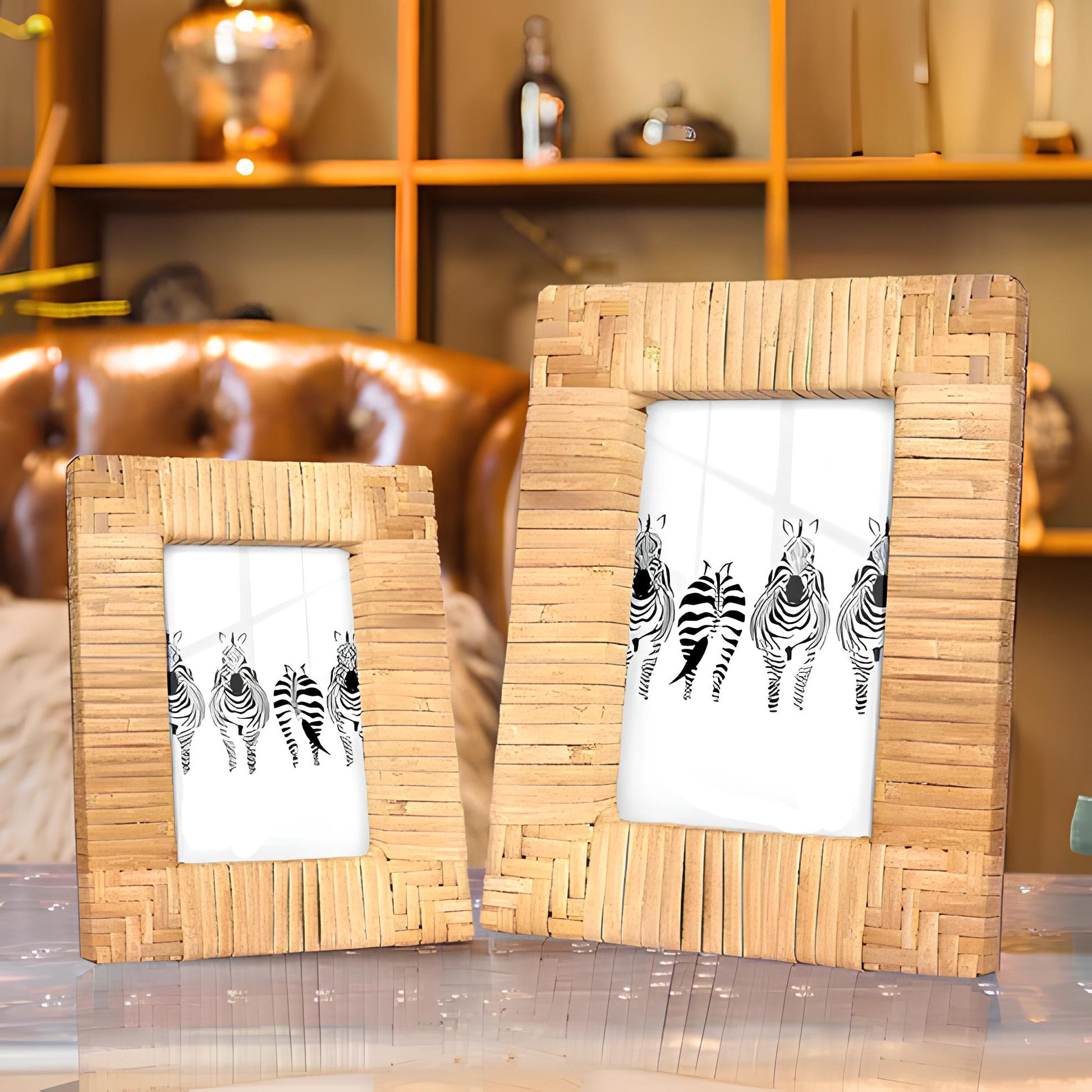 Rattan Photo Frame | Cane Photo Frame | Bamboo Photo Frame - Adah - Akway Uncategorized (Image 5)