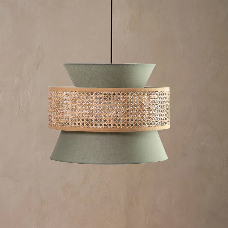 Rattan Pendant Light for Living Room | Hanging Lamp - Gauri (Set of 3) by Akway