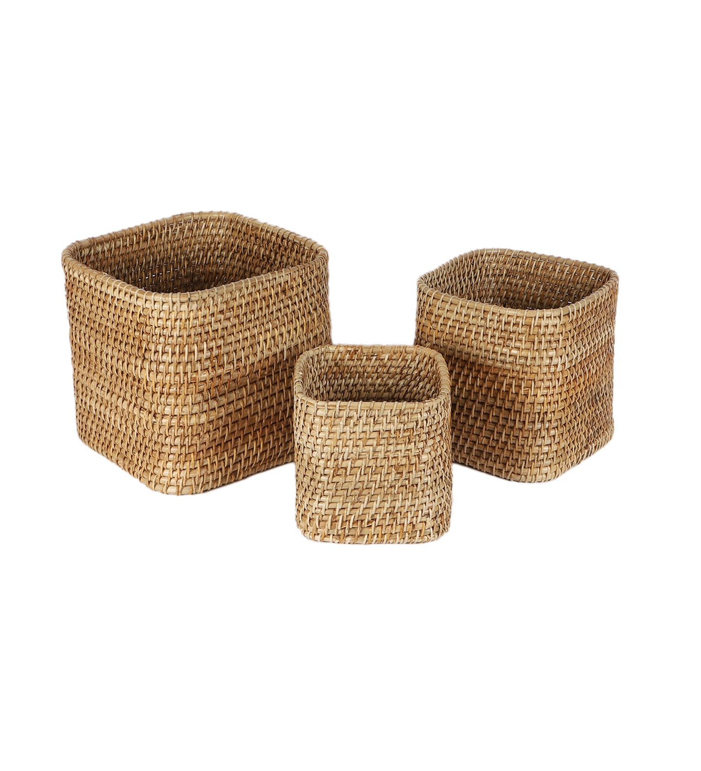 Rattan Planter | Cane Laundry Bin | Bamboo toy Storage - Navya - Akway