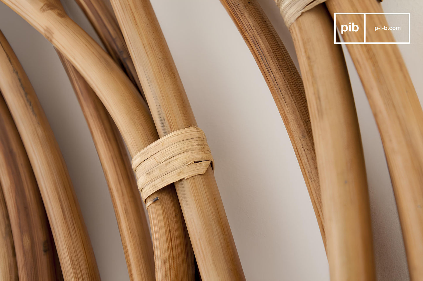 Bamboo Wall Mirror for living room | Cane Wall Mirror | Rattan Mirror - Ishana - Akway Uncategorized (Image 7)