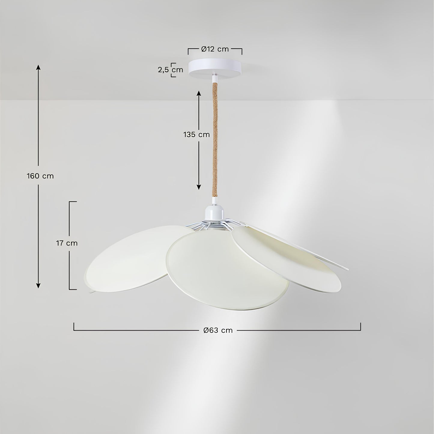 Hanging Lamp for Living Room | Pendant light for Home  | Cane Hanging light - Kimaya - Akway