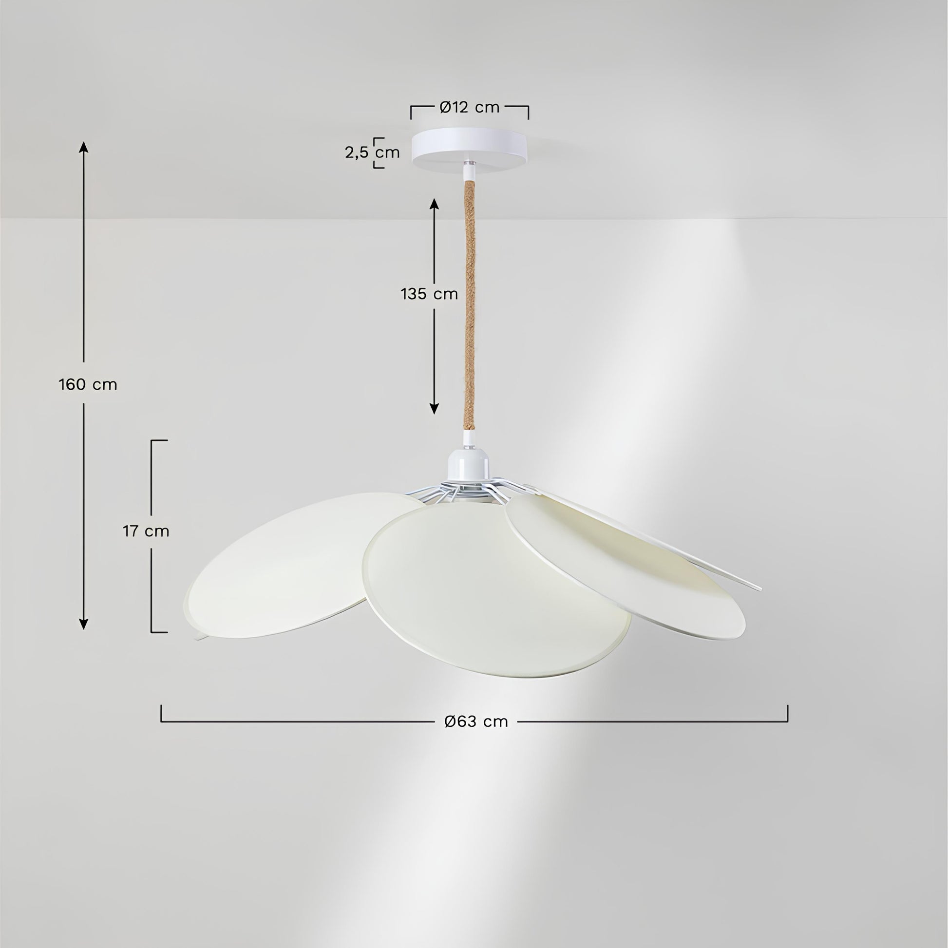 Hanging Lamp for Living Room | Pendant light for Home  | Cane Hanging light - Kimaya - Akway