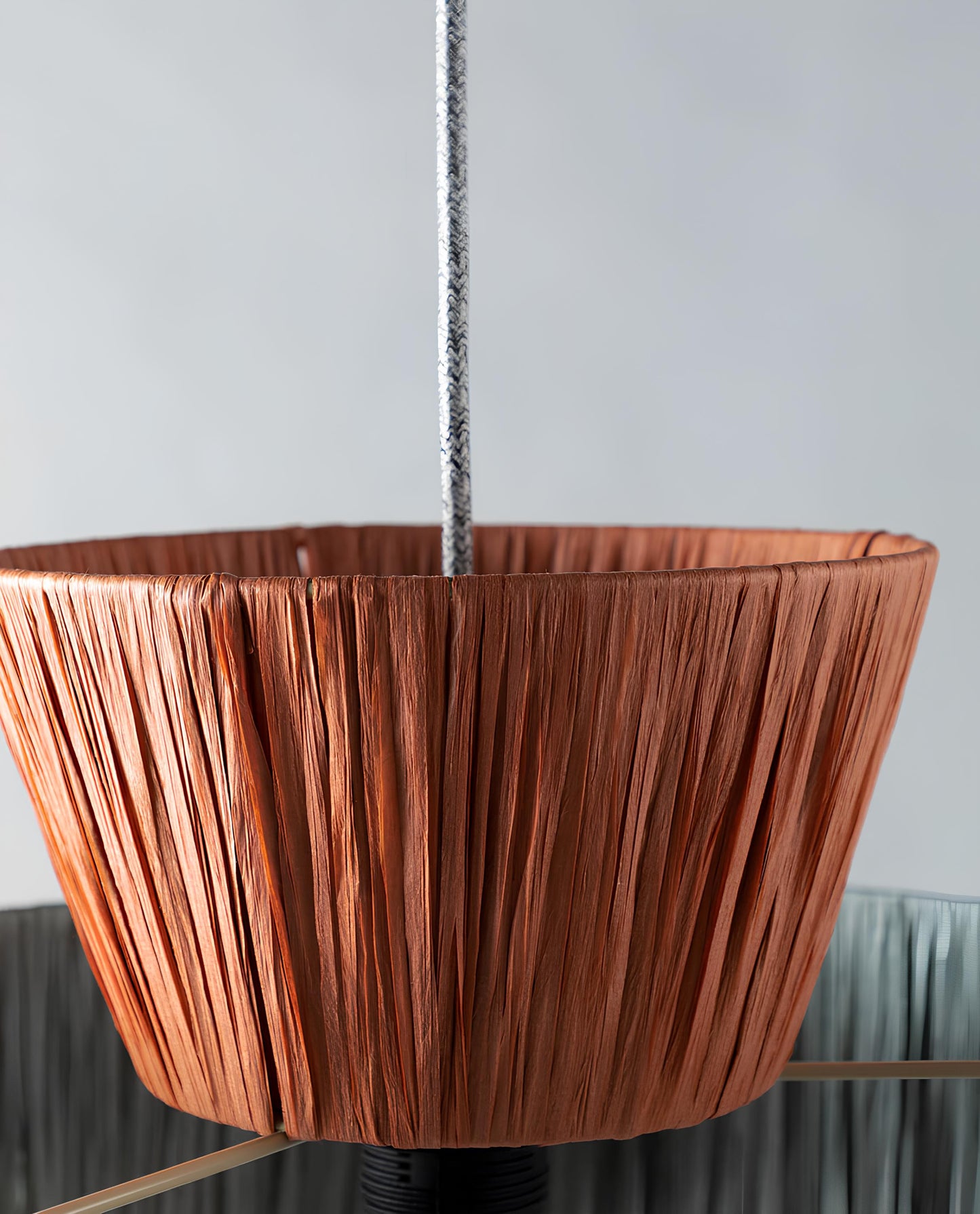 Bamboo Hanging lamp for Living Room | Rattan Pendant light | Cane ceiling light - Samaira - Akway