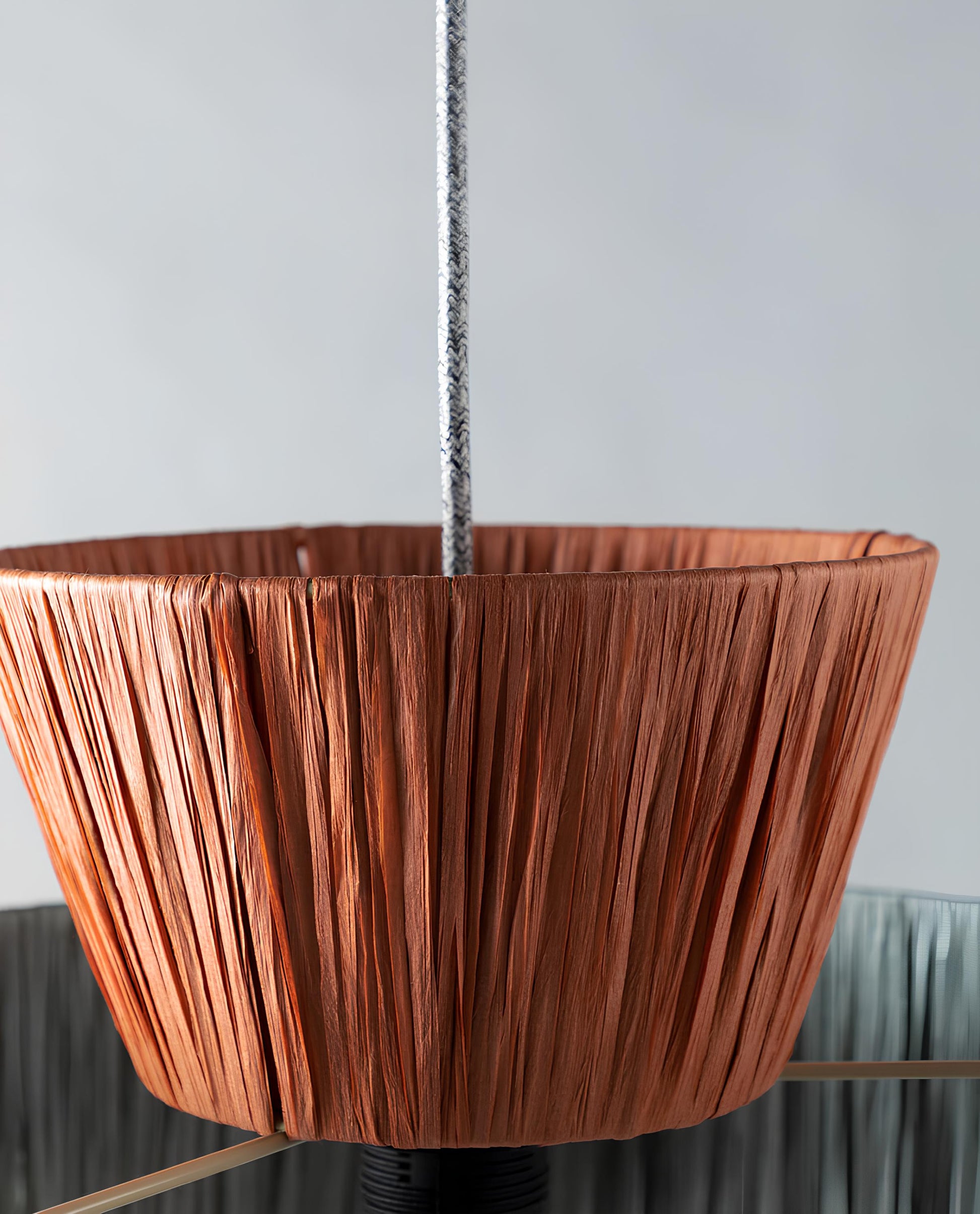 Bamboo Hanging lamp for Living Room | Rattan Pendant light | Cane ceiling light - Samaira - Akway