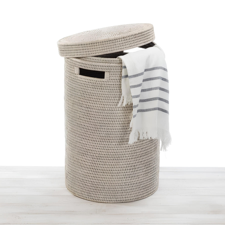 Rattan Laundry Basket | wicker basket with lid | Bamboo toy Storage basket - Alex - Akway Uncategorized (Image 4)