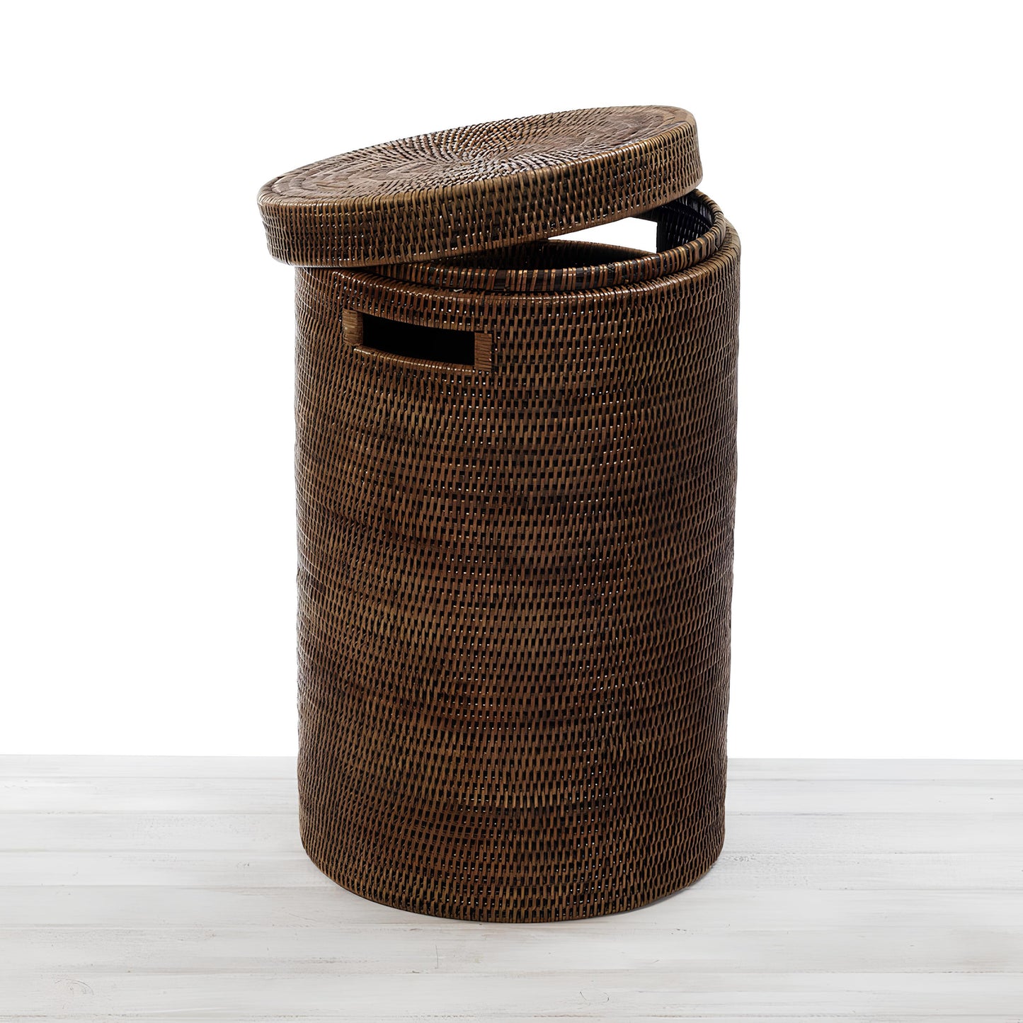 Rattan Laundry Basket | wicker basket with lid | Bamboo toy Storage basket - Alex - Akway