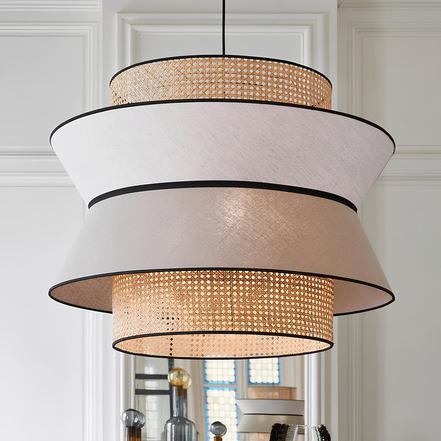 Rattan Pendant Light for Living Room 45cm - Raya by Akway