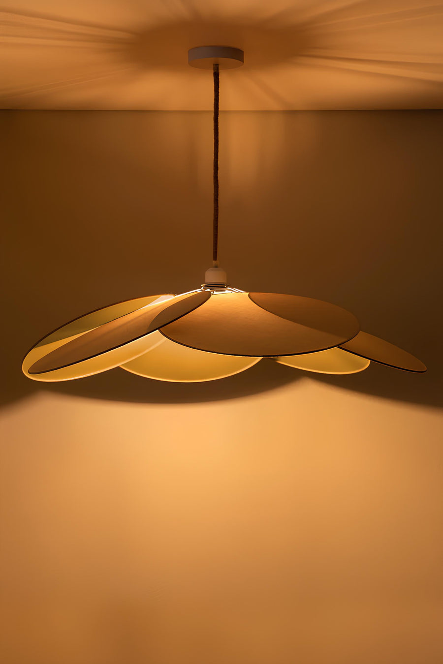 Japandi Hanging Light for Drawing Room - Kashvi by Akway