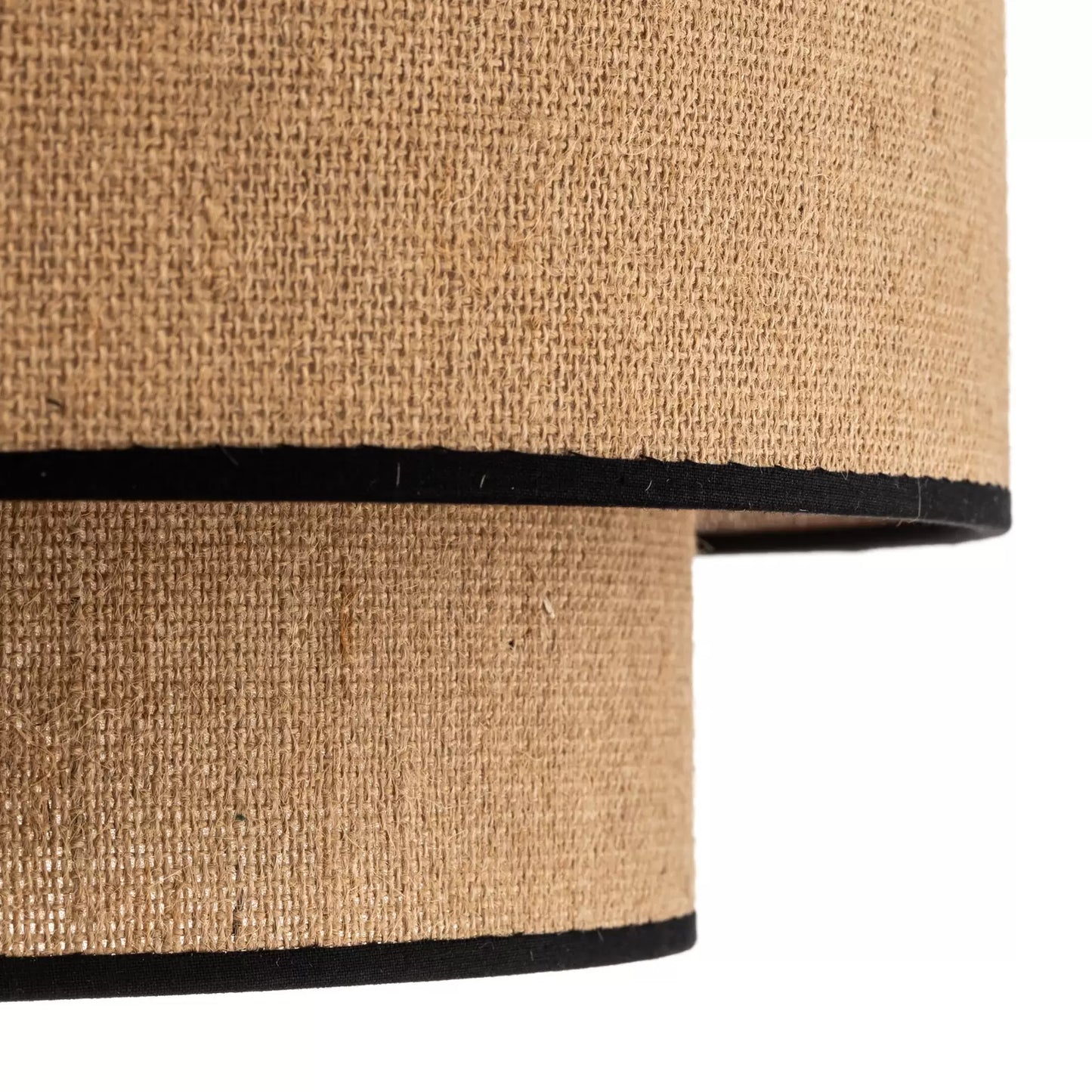 Jute Hanging Lamp for Living Room | Jute Pendant Lamp - Jeevika 12 Dia x 8 Height by Akway - Image 9