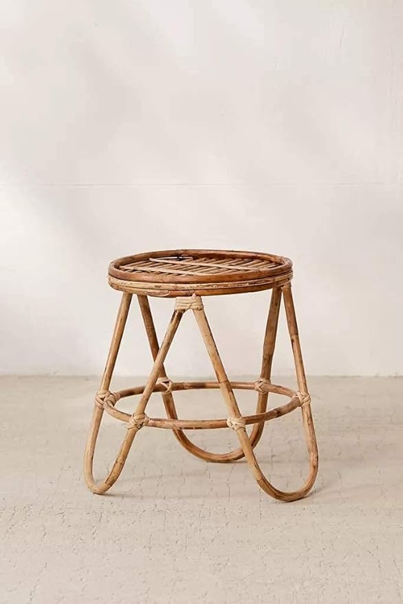 Handcrafted Rattan Planter Stand with Ceramic Pot – Boho & Cozy Home Décor - REVARY - Image 4