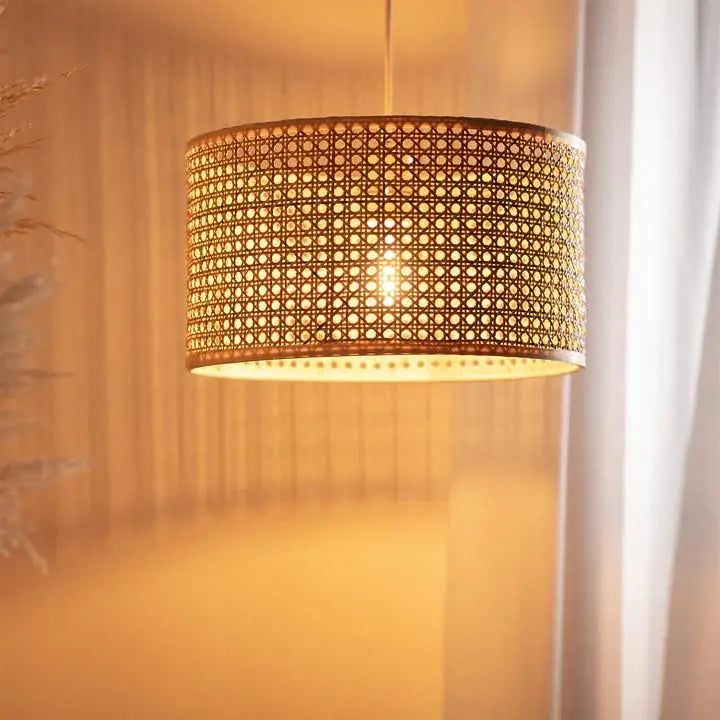 Rattan Webbing Hanging Lamp - Akway Lighting -> Pendant Lamp (Image 2)