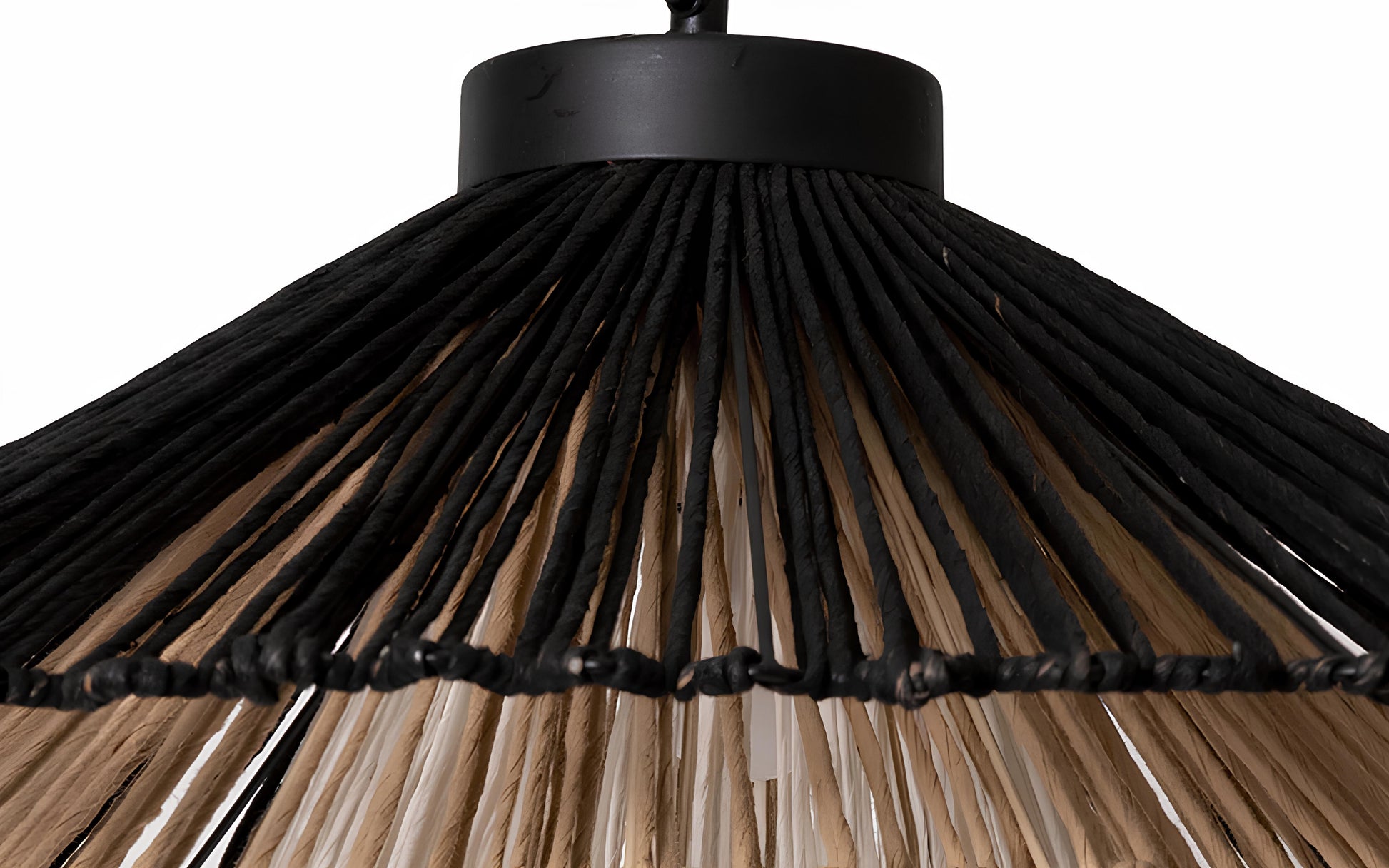 Bamboo Hanging lamp for Living Room | Rattan Pendant light | Cane ceiling light - Artha - Akway Home > Pendant Lights (Image