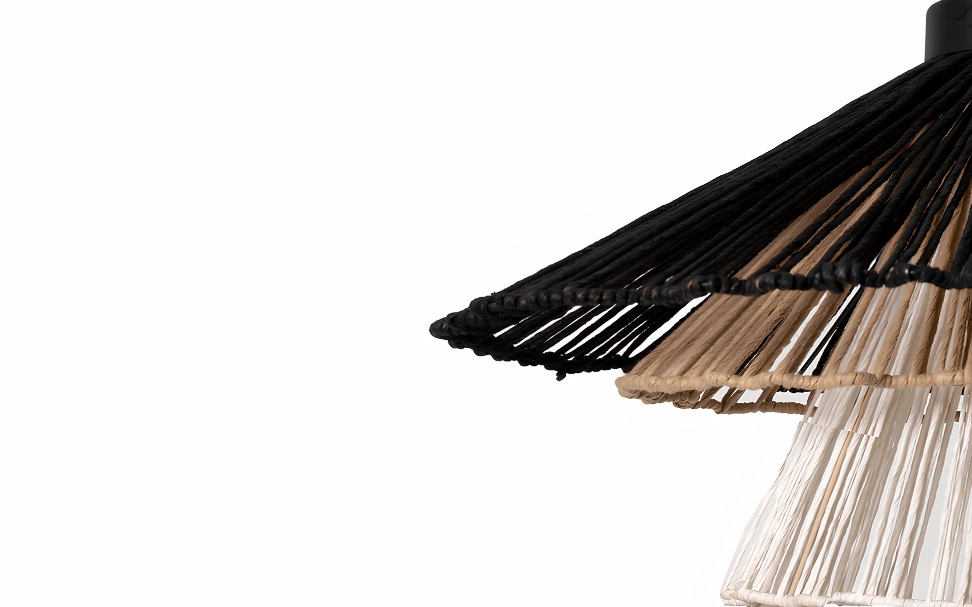 Bamboo Hanging lamp for Living Room | Rattan Pendant light | Cane ceiling light - Artha - Akway Home > Pendant Lights (Image