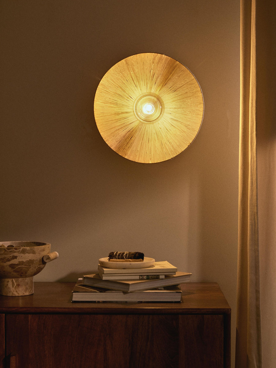 Bamboo Wall lamps For Living Room | Rattan Wall scones | Wicker Wall Lamps | Cane Wall Scones - Hem - Akway Lighting > Wall L